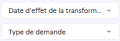 Filtres transformation