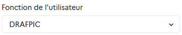 Fonction de l'utilisateur