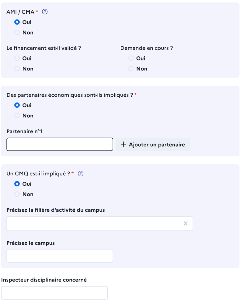 Précisions supplémentaires sur la demande de transformation