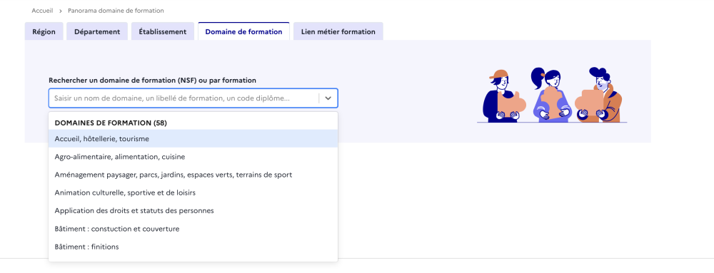 Recherche d'une formation