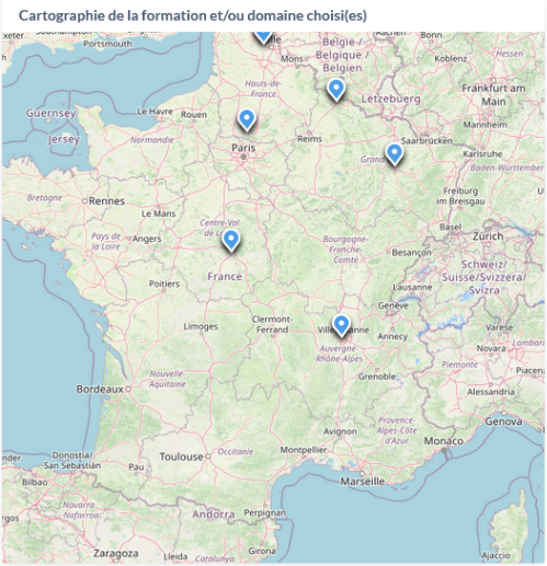 Cartographie de la formation et/ou du domaine