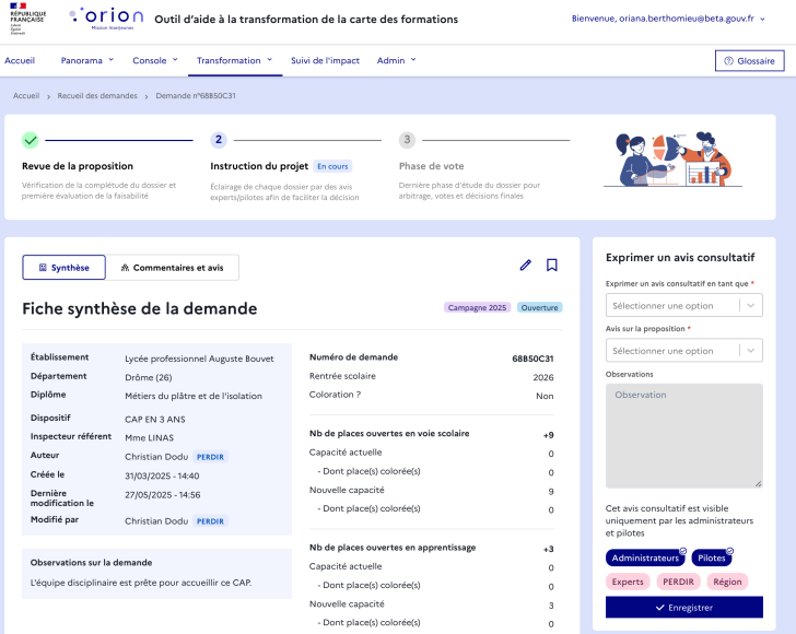 Synthèse avec encadré « Exprimer un avis consultatif »